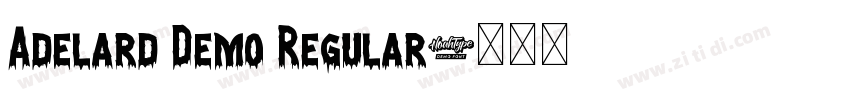 Adelard Demo Regular字体转换
